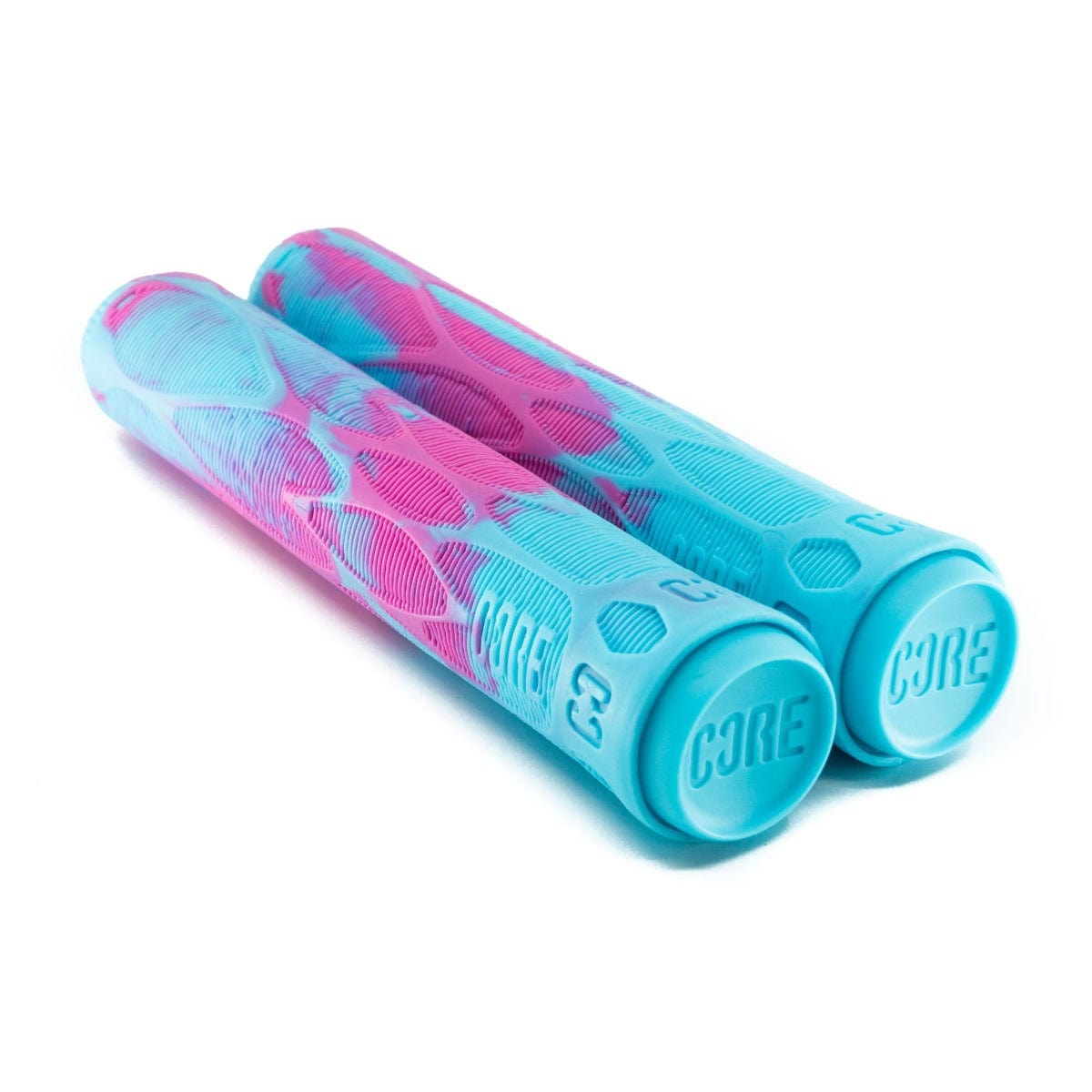 KWT Long BMX Scooter Bike Grips – 162mm, 22.2mm Diameter, Rubber, Bar Ends Included – Multiple Colors