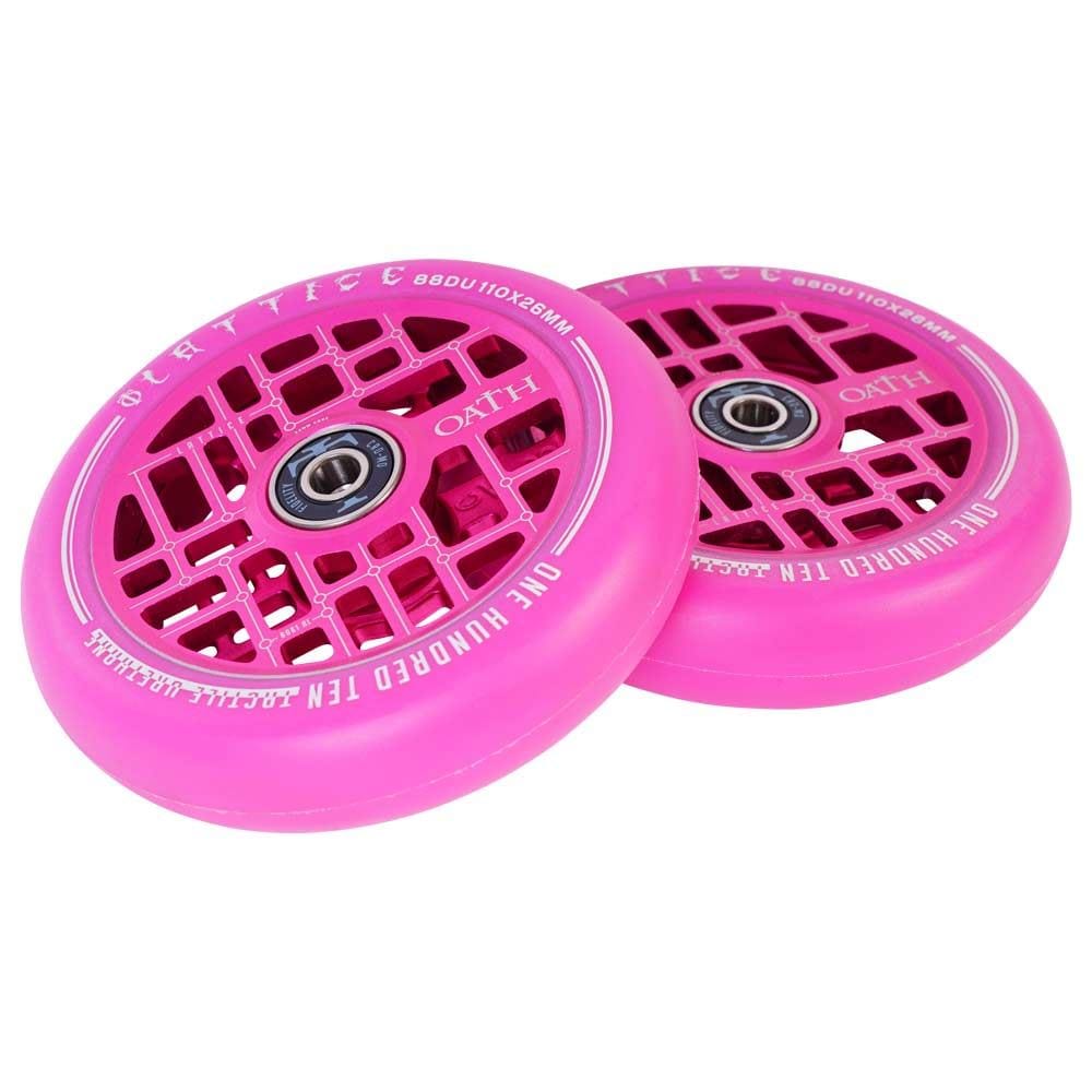 Oath Lattice 110mm Stunt Scooter Wheel - Pink — Skates.co.uk