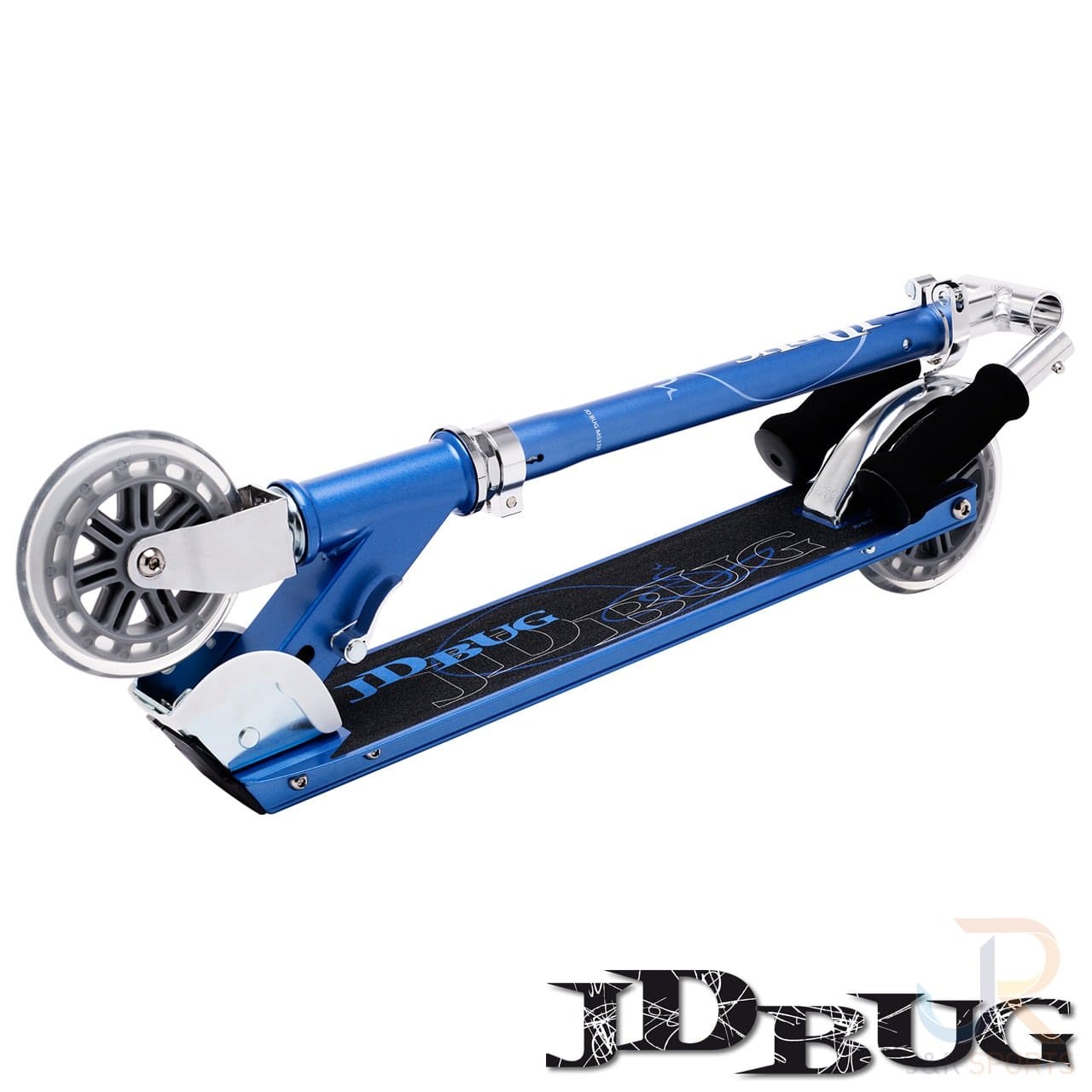 JD Bug Classic Street 120 Kids Foldable Kick Scooter - Reflex Blue