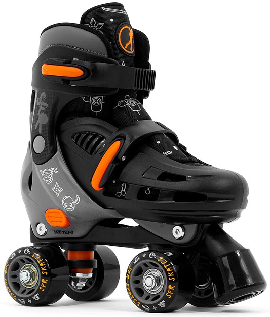 SFR Storm V Adjustable Quad Roller Skates - Ninja