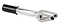 The Ethic Merrow V3 HIC Stunt Scooter Fork in raw silver by Ethic features a hollow, pronged design crafted from 7075 aluminium and is acclaimed as the world's lightest fork.