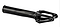 The Ethic DTC Merrow V3 SCS Stunt Scooter Fork in black, made from 7075 aluminium, features a cylindrical steerer tube and open geometric design with "MERROW III" and "ETHIC DTC" labels. Among the lightest forks, shown on a white background.