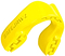 The Safejawz Intro Series Protection Mouthguard in Fluro Yellow offers a comfortable fit and shields teeth during sports. "SAFEJAWZ" is embossed on the side for brand identity.