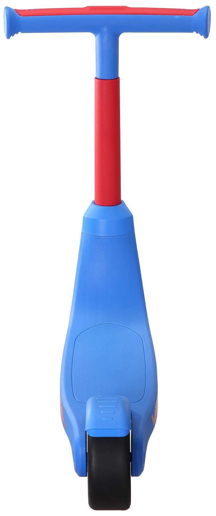The Vital First Kids Scooter - Red / Blue by Vital features a wide handlebar and single black front wheel, making it perfect for young riders.