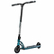 This Madd Gear MGP VX Origin Team Edition Complete Stunt Scooter in Chrome Deep Blue is designed with a sleek and modern style, featuring a T-bar with gripping handles and two wheels. The robust construction and striped pattern on the stem make it ideal for performing tricks and stunts.