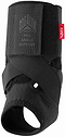 Black GAIN Stealth Pro Junior Ankle Support features crisscross straps, adjustable compression, and an open heel. A red "GENU" tag is on the side, offering optimal ankle protection under the GAIN brand.