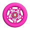 The CORE Vent 110mm Stunt Scooter Wheel in bright pink features white stylized graphics, the code “C3,” and a visible red bearing at the center. Brand: CORE.