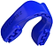 The Safejawz Intro Series Protection Mouthguard in blue features grooved edges and a curved, protective design for enhanced jaw stability and comfort, with the Safejawz brand name embossed on the side.