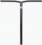 The Legacy Chromo Lite Steel Oversized HIC/SCS Stunt Scooter Bars (Black, 680mm x 610mm) feature a T-shape with slightly curved top corners, are made from durable Chromoly steel, and display a small white crown logo near the top center.