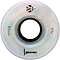 A close-up of a single Luminous LED 78A Quad Skate Wheel - Black Pearl 62mm by Luminous, showing "62mm" on the left, "78A" on the right, and "Luminous" below—ideal for outdoor skating fans.
