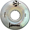 A close-up of a Luminous LED 85A Quad Skate Wheel in White Pearl (62mm), featuring an iridescent, sparkly finish and the "Luminous" label.