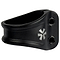 The Union Mono 2 Bolt Oversized Stunt Scooter Clamp by Union is a black clamp with two screw holes and a white geometric logo, designed for secure fitting on stunt scooters and compatible with HIC/IHC compression systems.