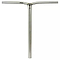 The Union Uniq Bend Steel Oversized HIC Stunt Scooter Bar in silver (580mm x 560mm) by Union features a T-shaped design with a central vertical stem and two horizontal bars, shown against a plain white background.