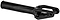 The Ethic DTC Merrow V3 8/12STD SCS Stunt Scooter Forks in black offer a modern, sleek design with a cylindrical tube and open forked end for wheel attachment—ideal for stunt scooters from Ethic.