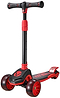 The Vital Tyke 3 Wheel Kids Scooter - Red by Vital features an adjustable handlebar, wide deck, and two large front wheels for stability—ideal as a first scooter for young riders.