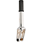 The Oath Shadow IHC Stunt Scooter Fork in Neo Silver is a sleek silver and black metal tool with a fatter core design for enhanced durability.