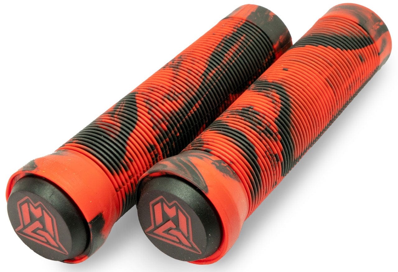 With the Madd Gear (MGP) Swirls Grind Stunt Scooter Grips in red and black, these 150mm handlebars are made from a durable TPR compound, ensuring superior comfort and lasting performance for your scooter.