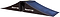 The Rampage Airbox V2 Full Size Ramp by Rampage is a black plastic skate ramp with two sloped sides, a flat center platform, and the "Rampage" logo featured on each side.