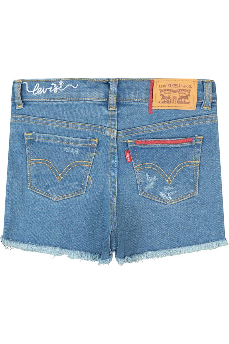 מכנסי ג'ינס LEVI'S קצרים קרעים לילדות