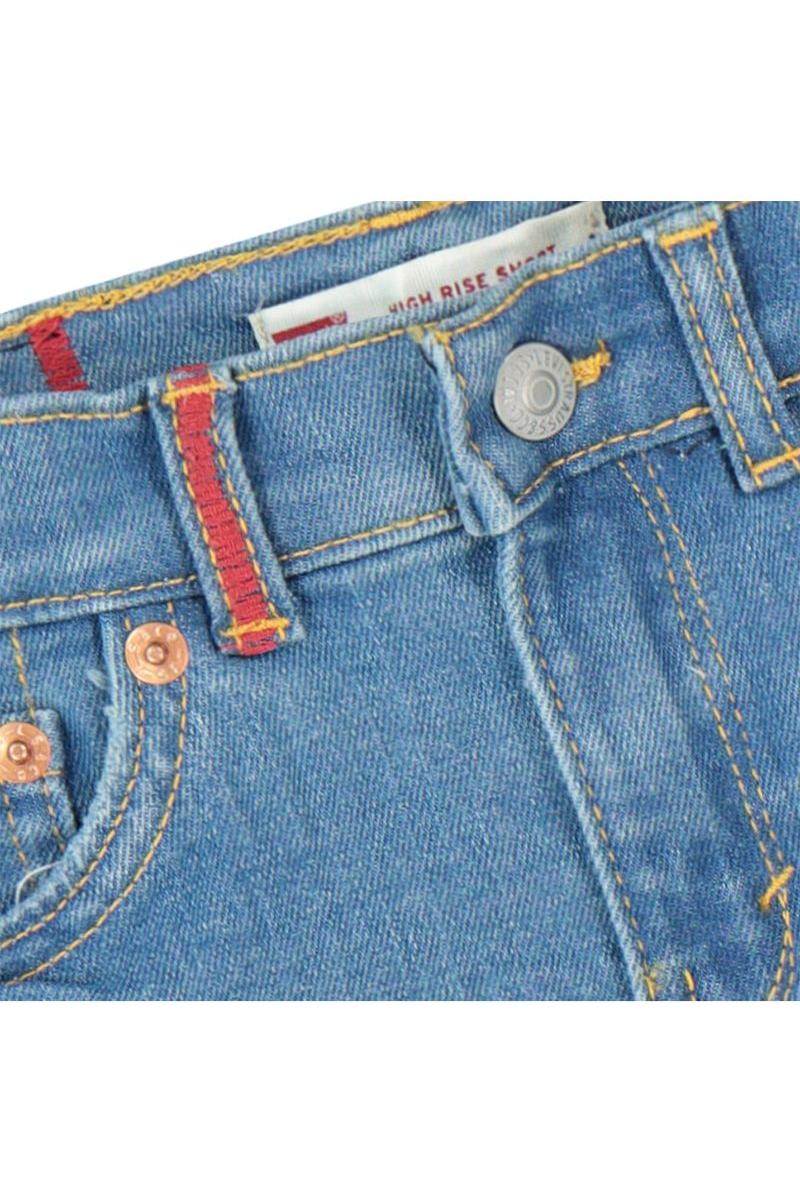 מכנסי ג'ינס LEVI'S קצרים קרעים לילדות