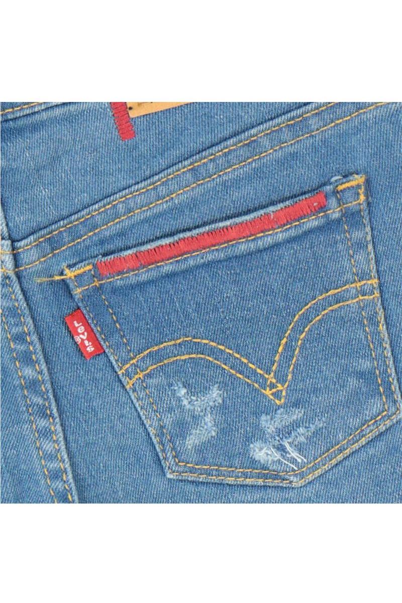מכנסי ג'ינס LEVI'S קצרים קרעים לילדות