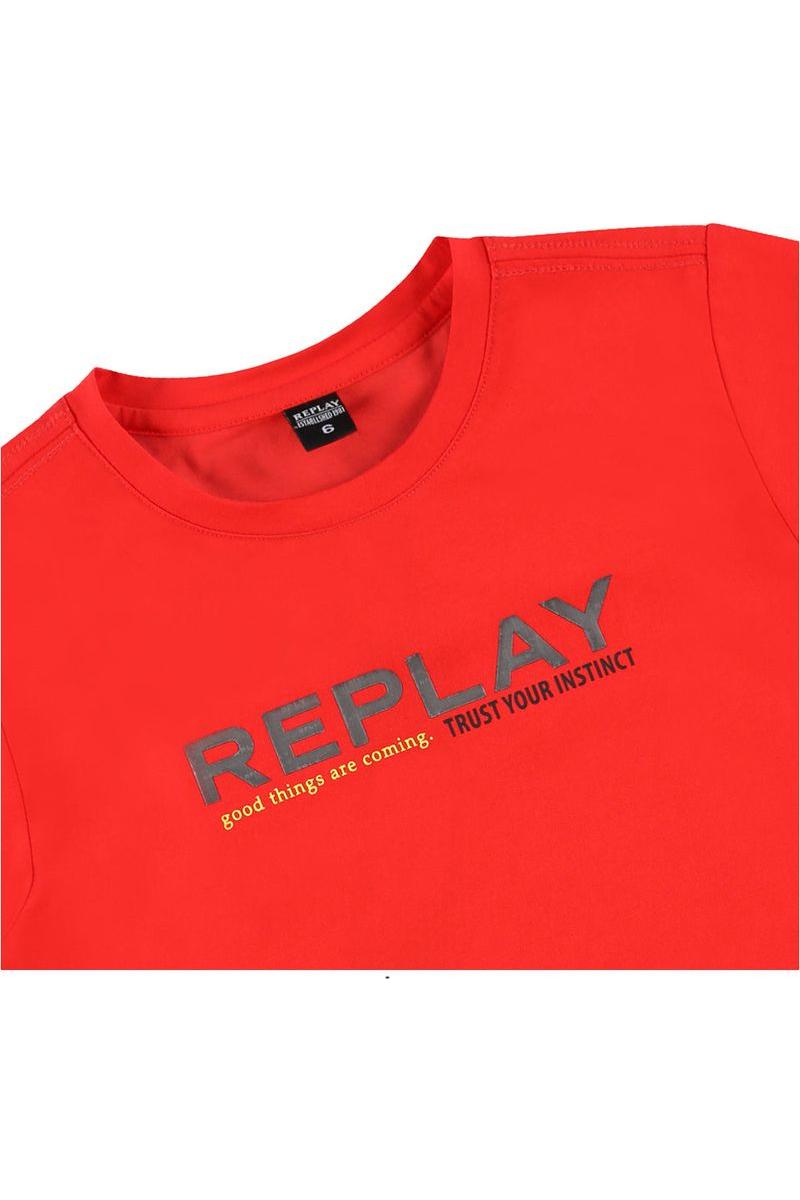 טישרט REPLAY TRUST YOUR לילדים