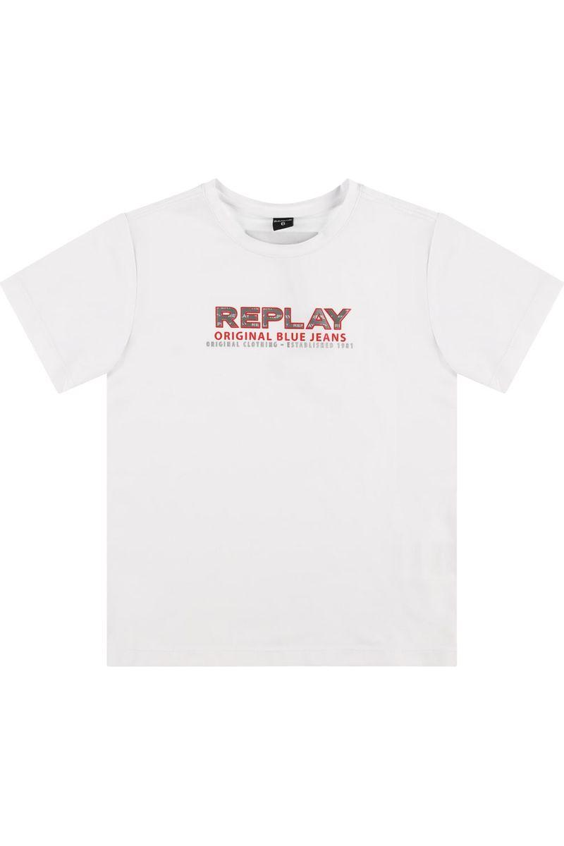 חולצת REPLAY לוגו מותג לילדים