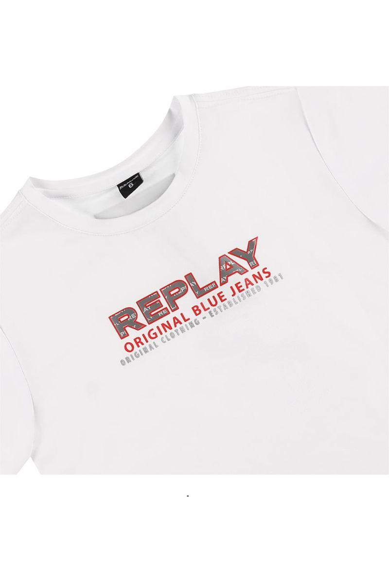חולצת REPLAY לוגו מותג לילדים