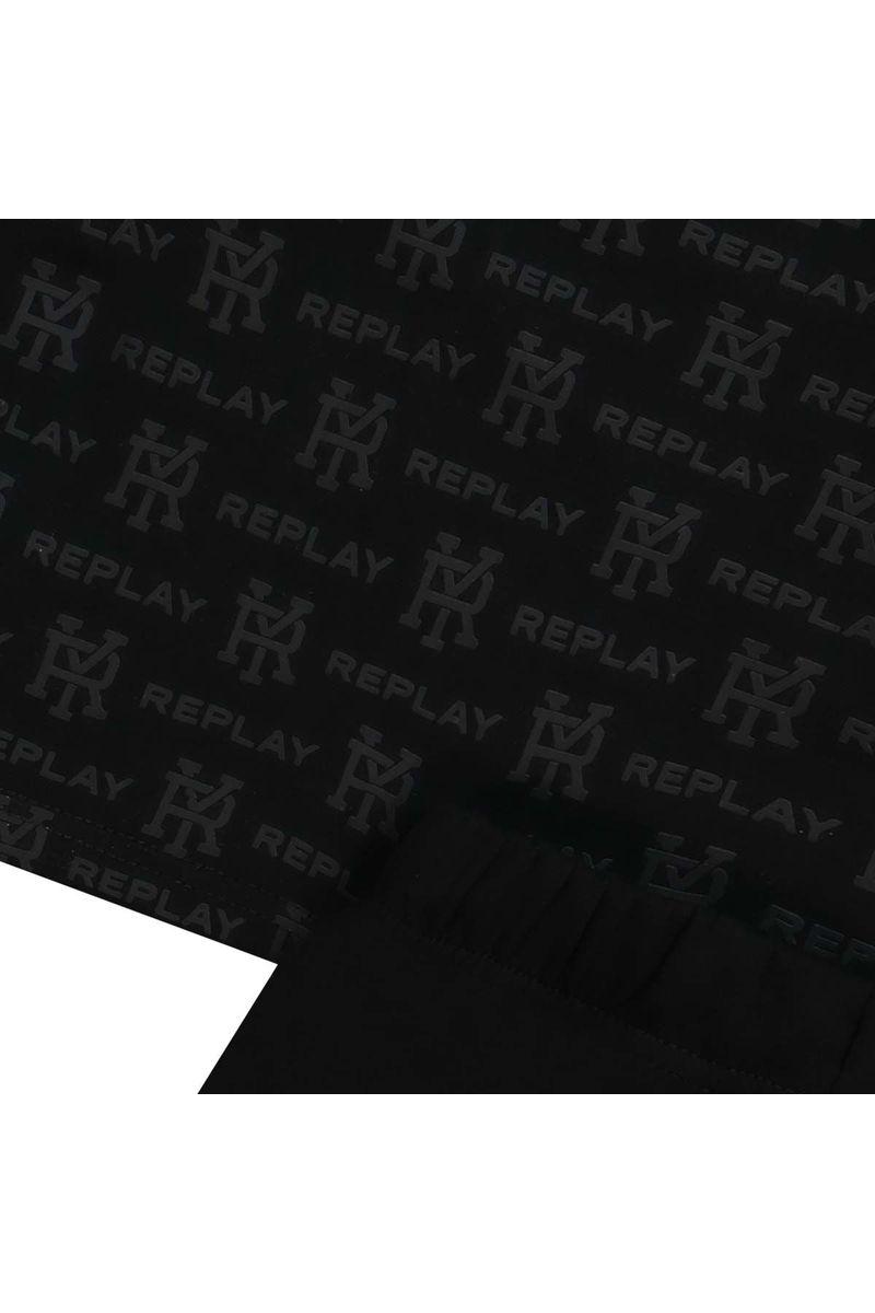 חליפת טריקו REPLAY הדפס לוגו חוזר לתינוקות