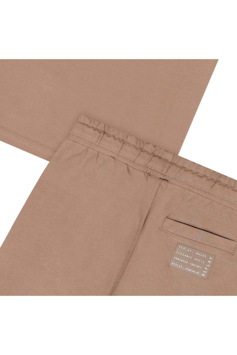 חליפת טריקו REPLAY לוגו מותג באמצע לילדים Brown / 2Y