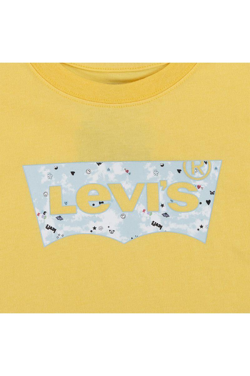 חולצת טי שרט LEVI'S הדפס לוגו לילדות