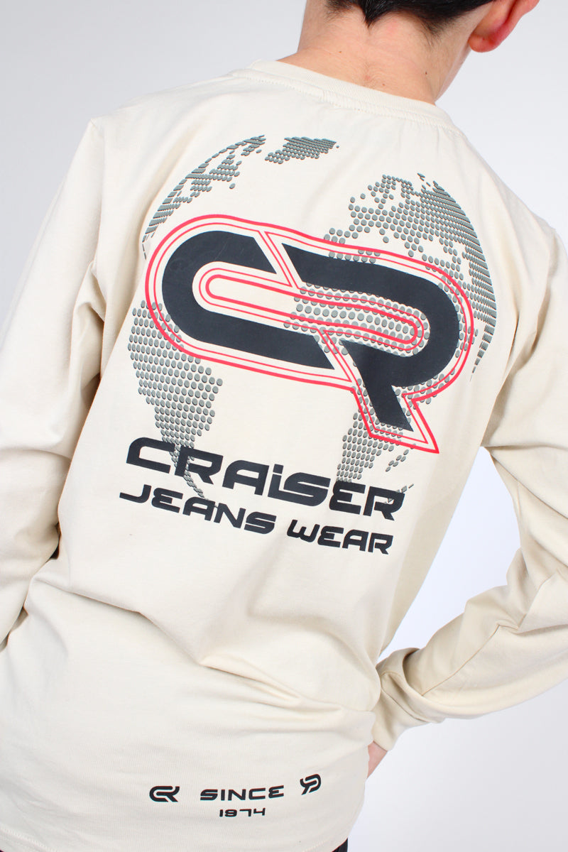 חולצת טי שרט CRAISER JEANS WEAR ארוכה לילדים