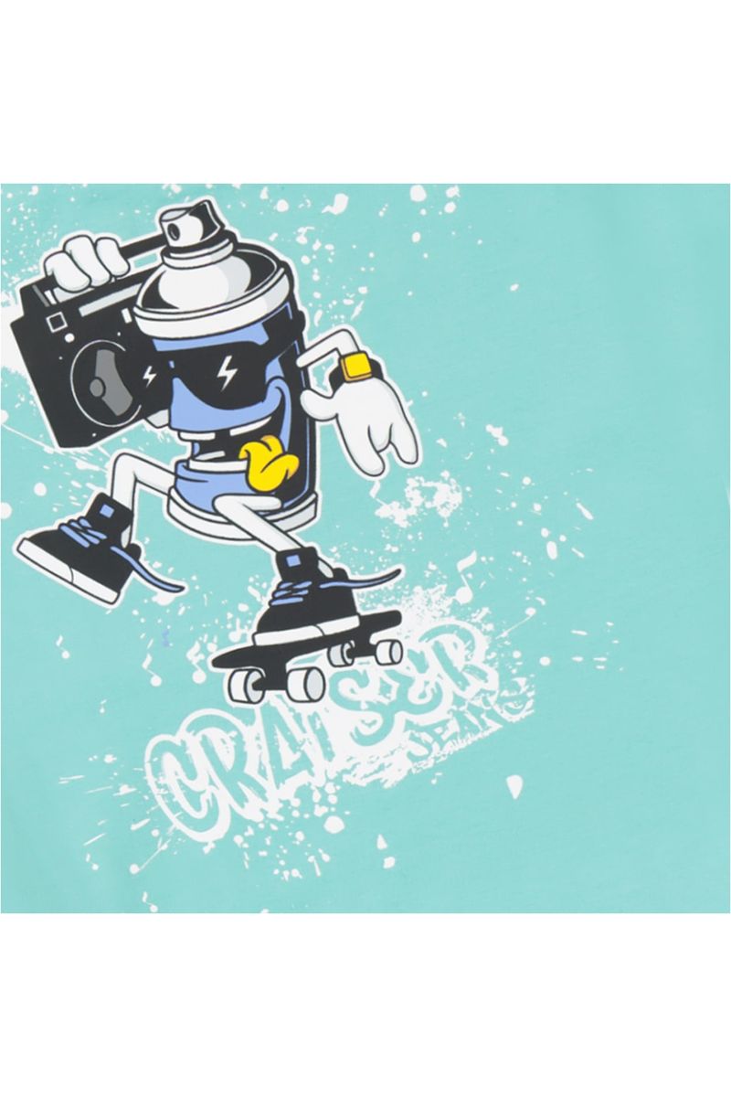 חולצת טי שרט CRAISER לוגו מרוסס לילדים