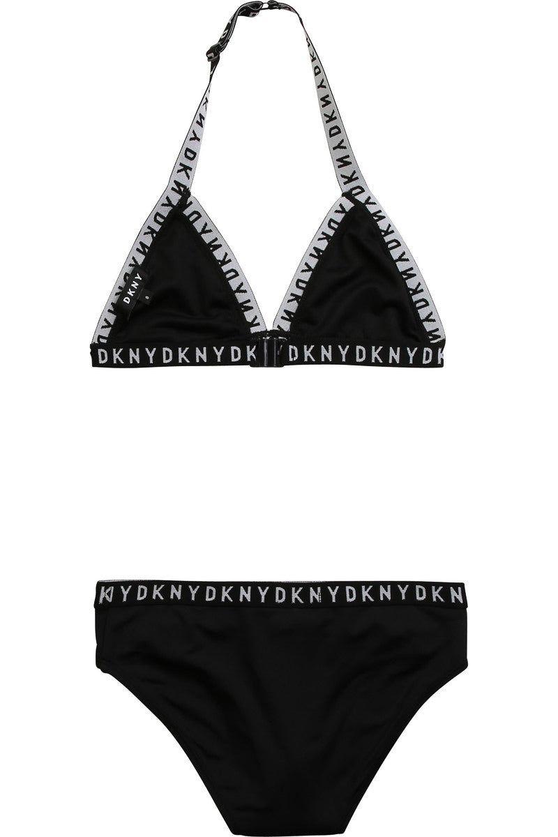 בגד ים DKNY לוגו פס בקיני לילדות
