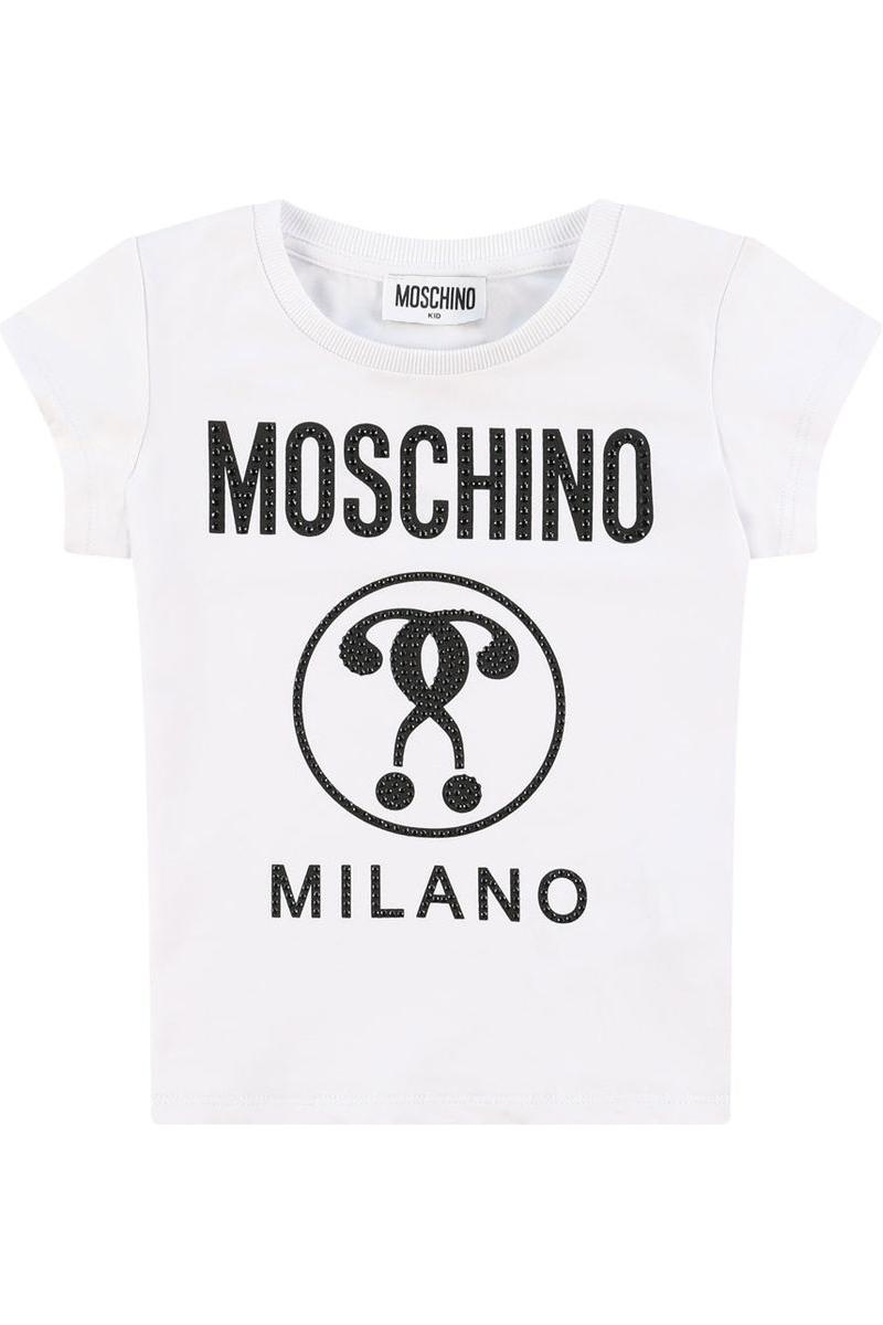 טישרט MOSCHINO לוגו דובי לילדות