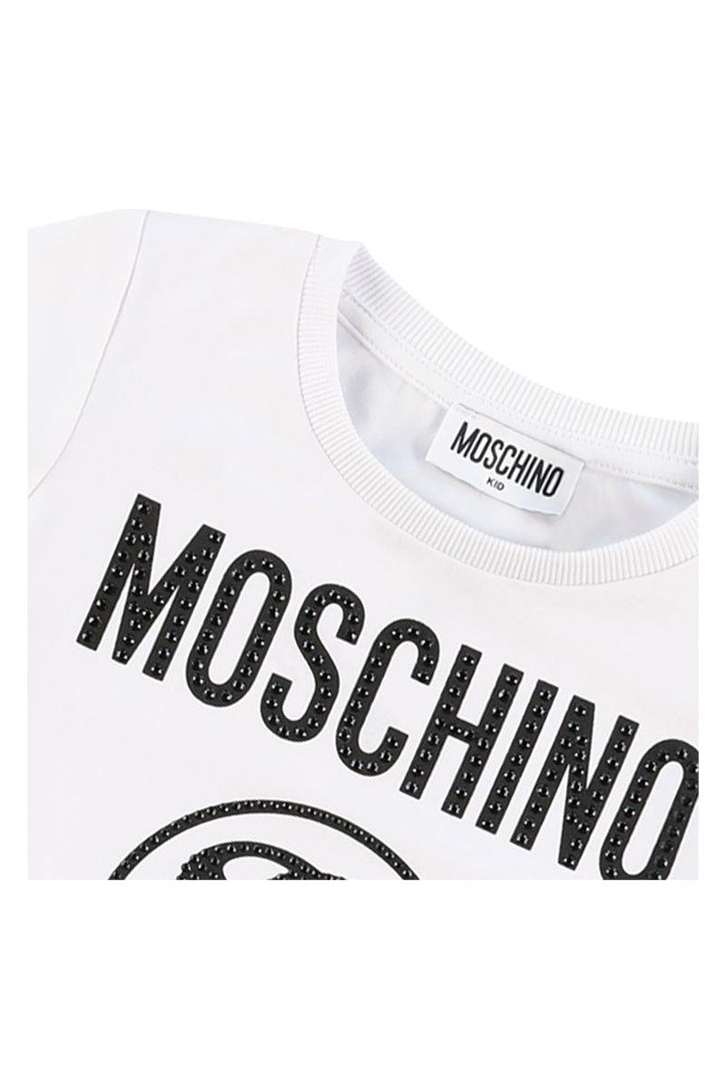 טישרט MOSCHINO לוגו דובי לילדות