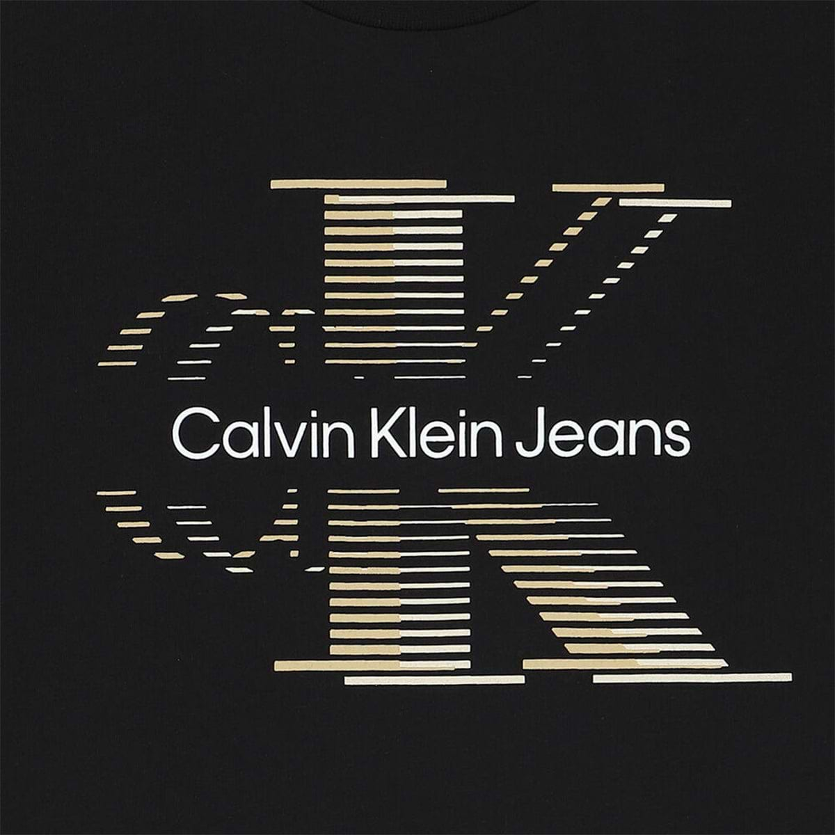 חולצת טי שרט CALVIN KLEIN LINED MONOGRAM לילדים