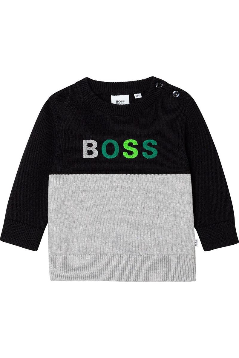 סווטשירט HUGO BOSS לוגו צבעוני לתינוקות
