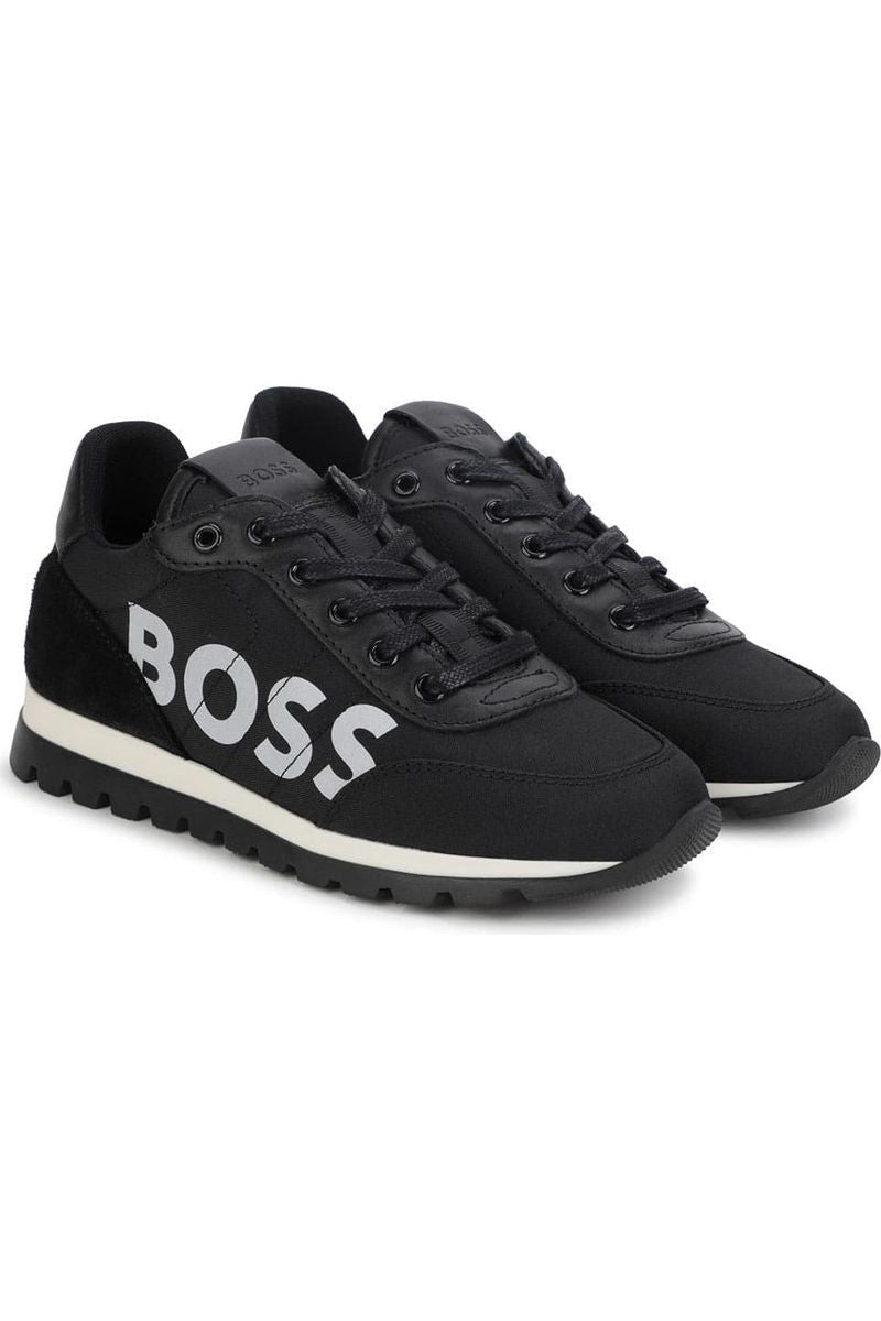 נעלי BOSS בצבע שחור לילדים