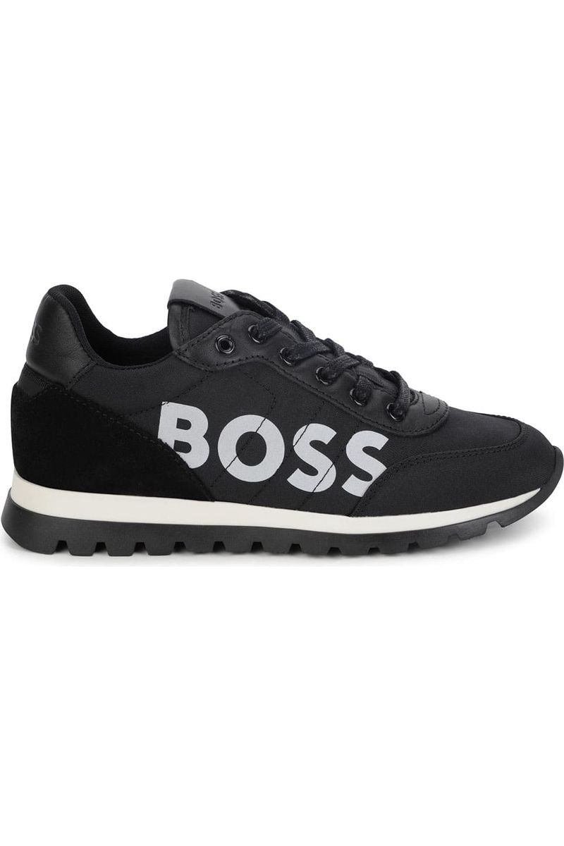 נעלי BOSS בצבע שחור לילדים