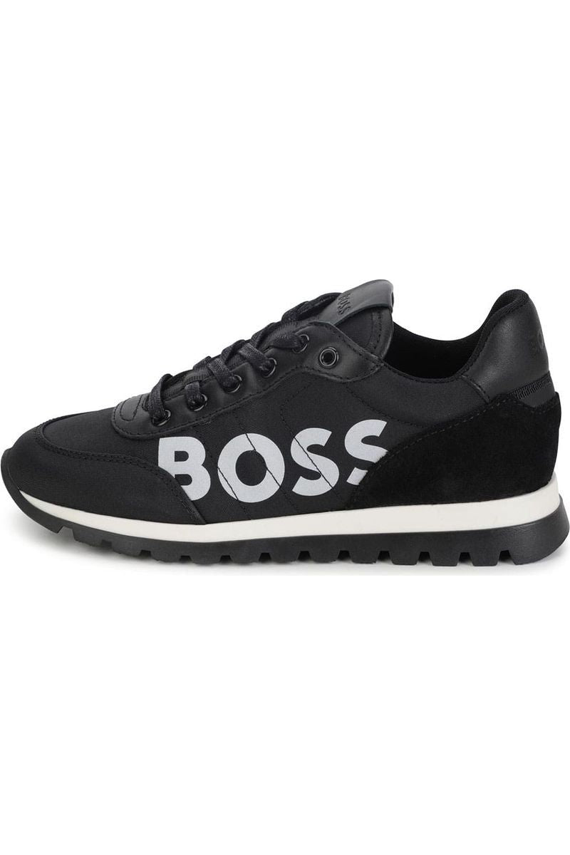 נעלי BOSS בצבע שחור לילדים