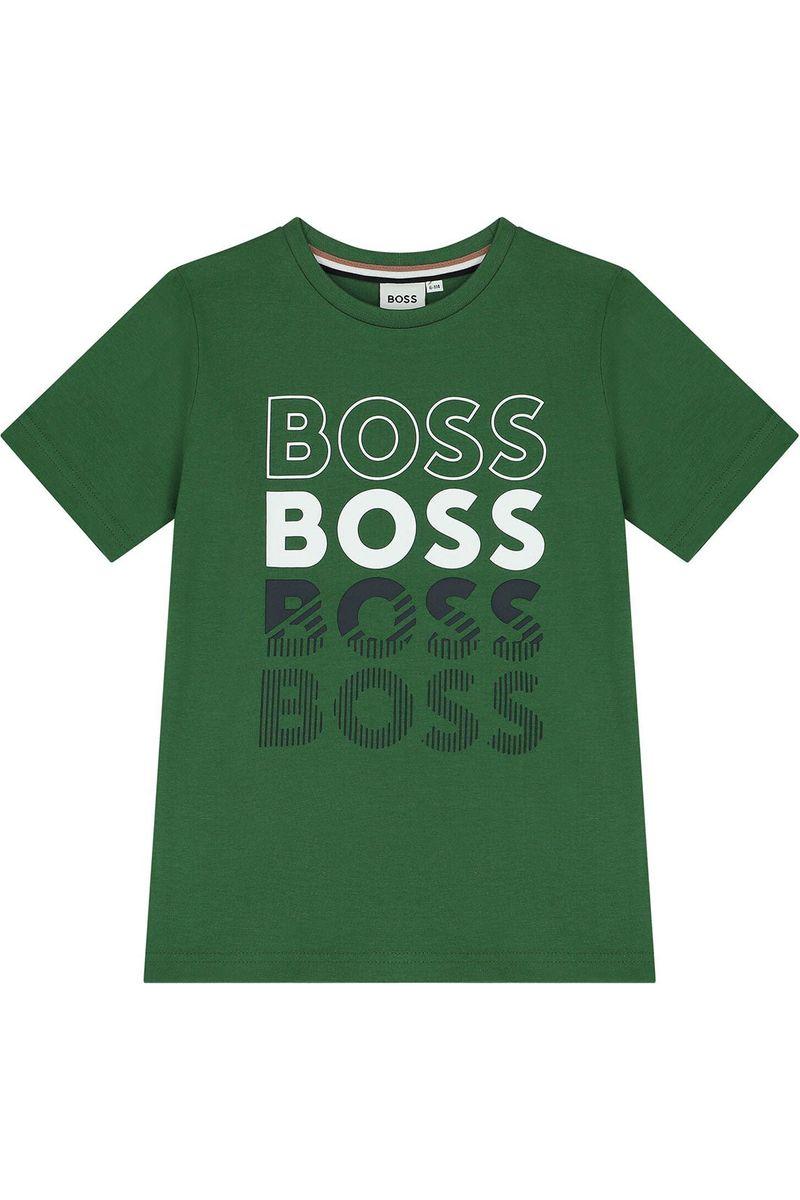 חולצת טי שרט BOSS ממותגת לילדים