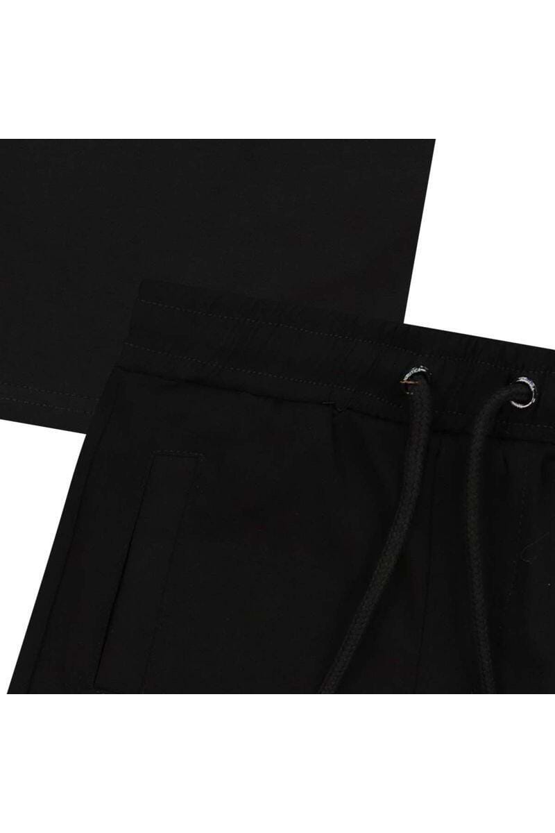 חליפת טריקו NAUTICA ריבוע באמצע לילדים BLACK / 2Y