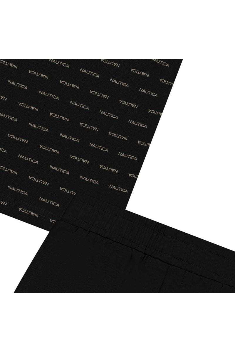 חליפת טריקו NAUTICA לוגו מלא לילדים BLACK / 2Y