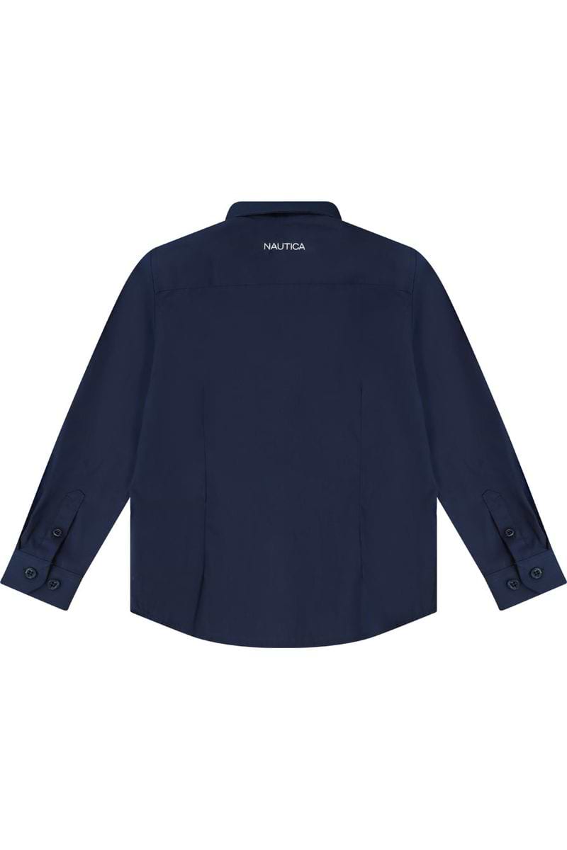 חולצה מכופתרת NAUTICA לוגו מותג בצד לילדים BLUE / 2Y