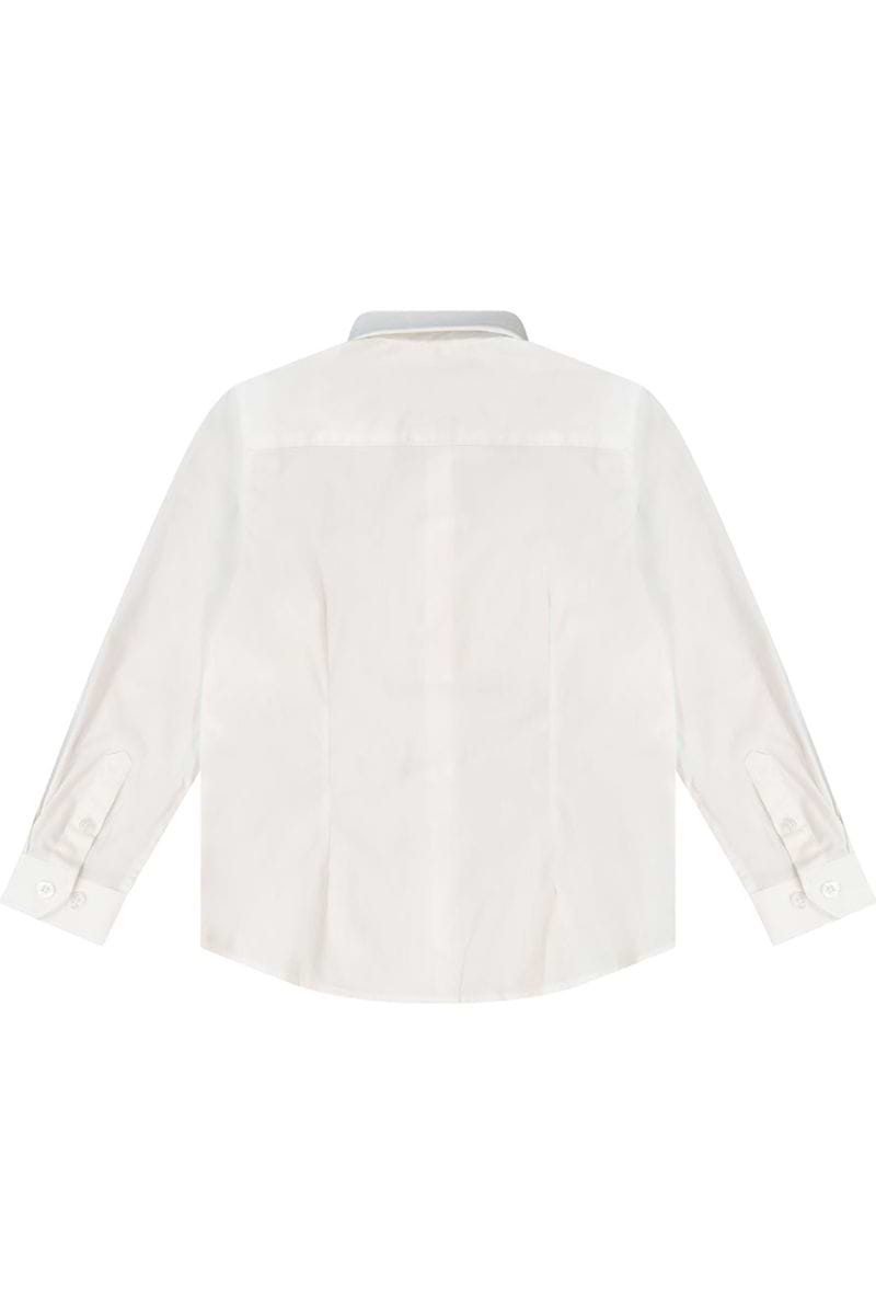 חולצה מכופתרת NAUTICA לוגו מותג בצד לילדים WHITE / 2Y