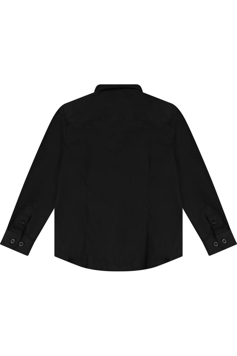 חולצה מכופתרת NAUTICA לוגו מותג בצד לילדים BLACK / 2Y