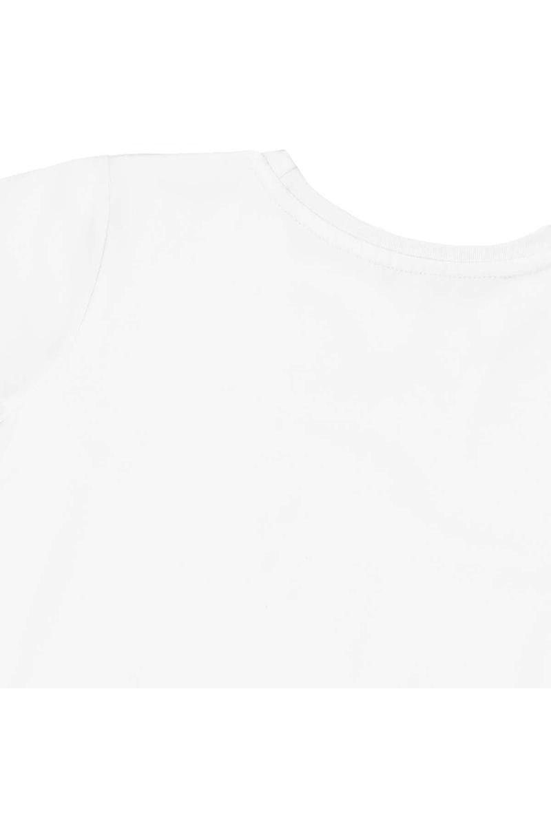 חולצת טישירט NAUTICA הדפס באמצע לילדים WHITE / 2Y