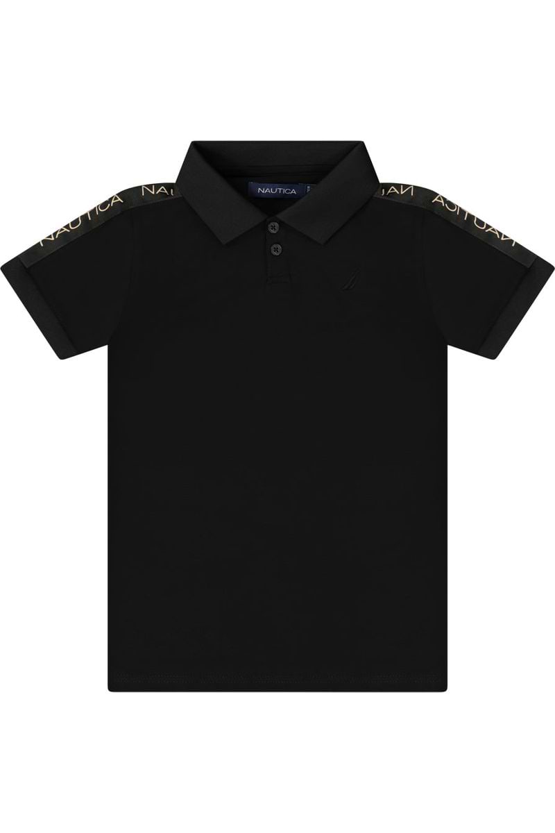 חולצת צווארון NAUTICA קלאסית לילדים BLACK / 2Y