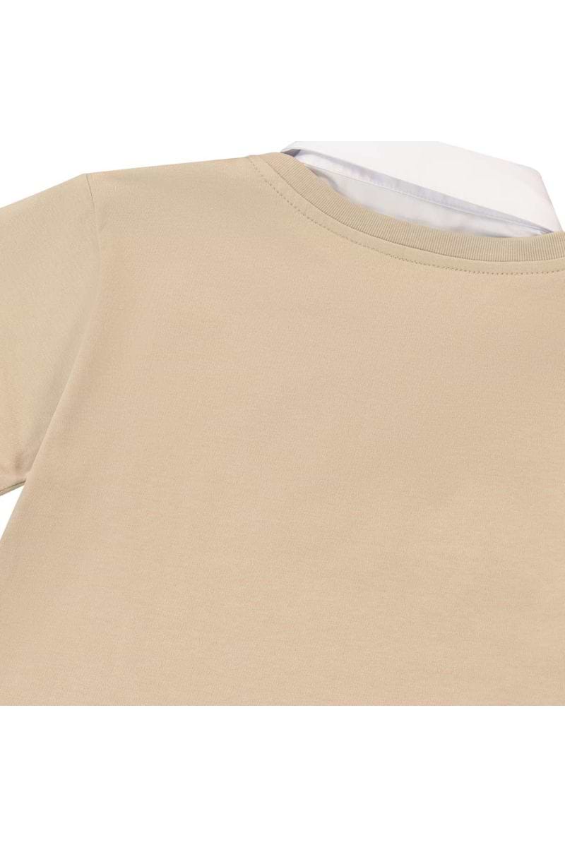 שמלת ROBERTO VINO שילוב קלאסי ואלגנטי לילדות Brown / 4Y
